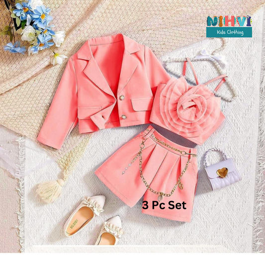 Girl Party wear 3-piece set (3 to 6 years)