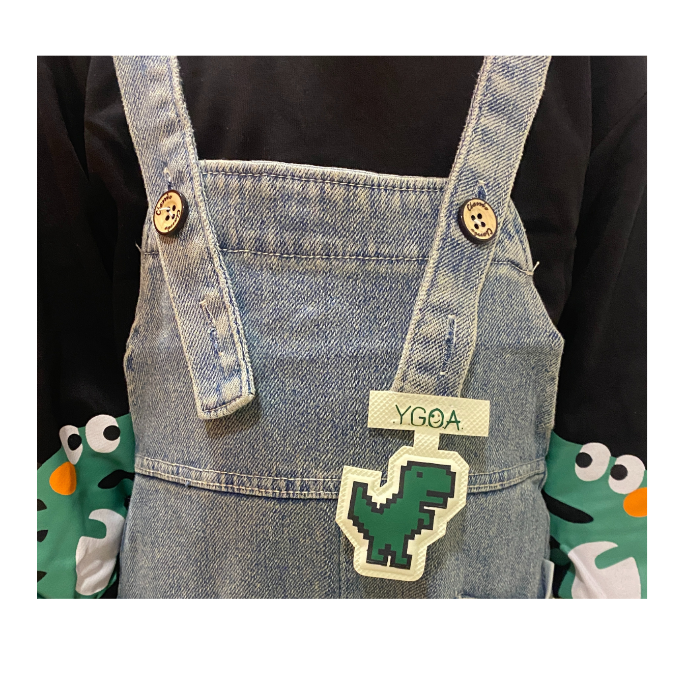 Black and blue Dungaree for Kids (2-6 years)