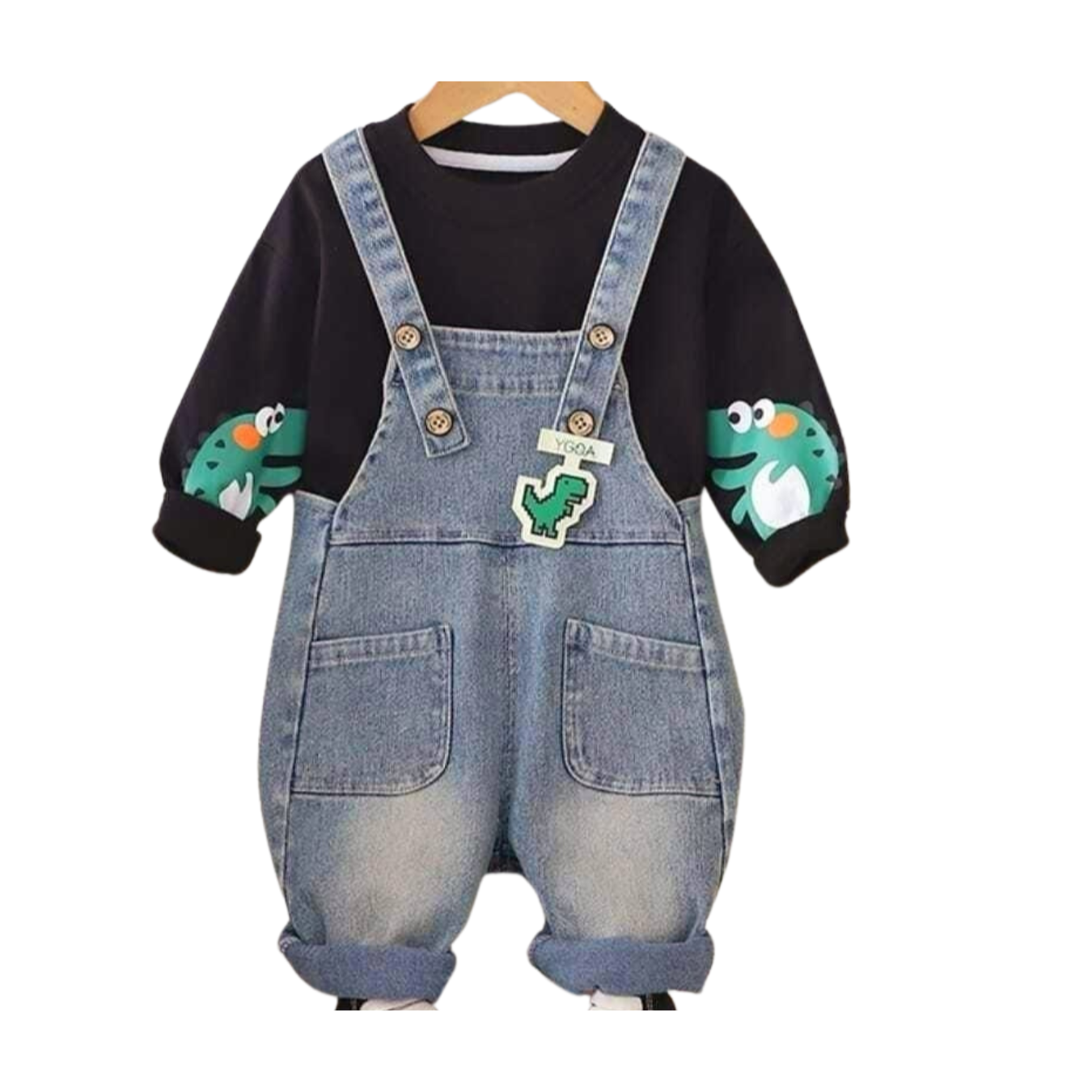 Black and blue Dungaree for Kids (2-6 years)