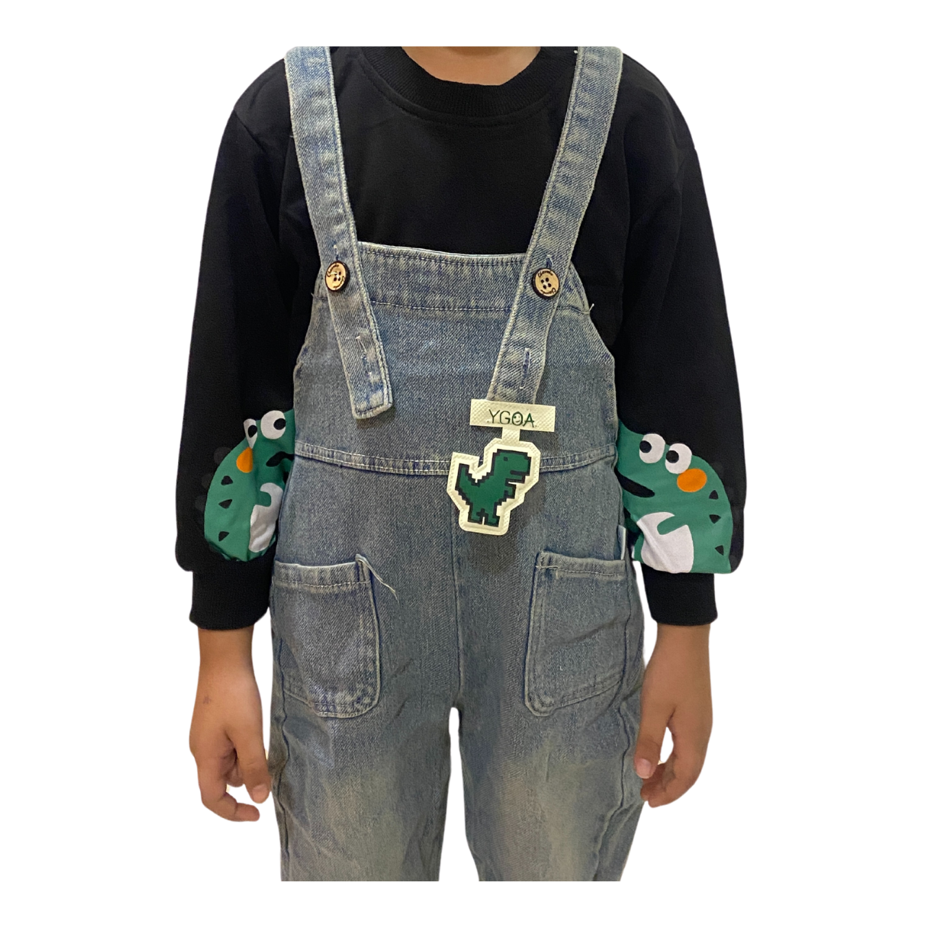 Black and blue Dungaree for Kids (2-6 years)