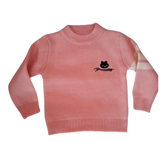 Premium fabric soft Pink sweater for kids